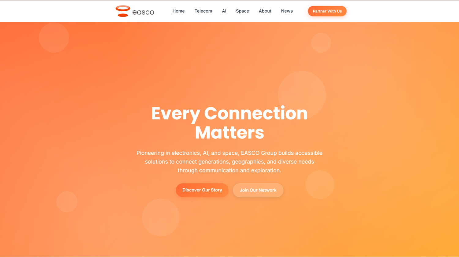 Easco group website preview 1